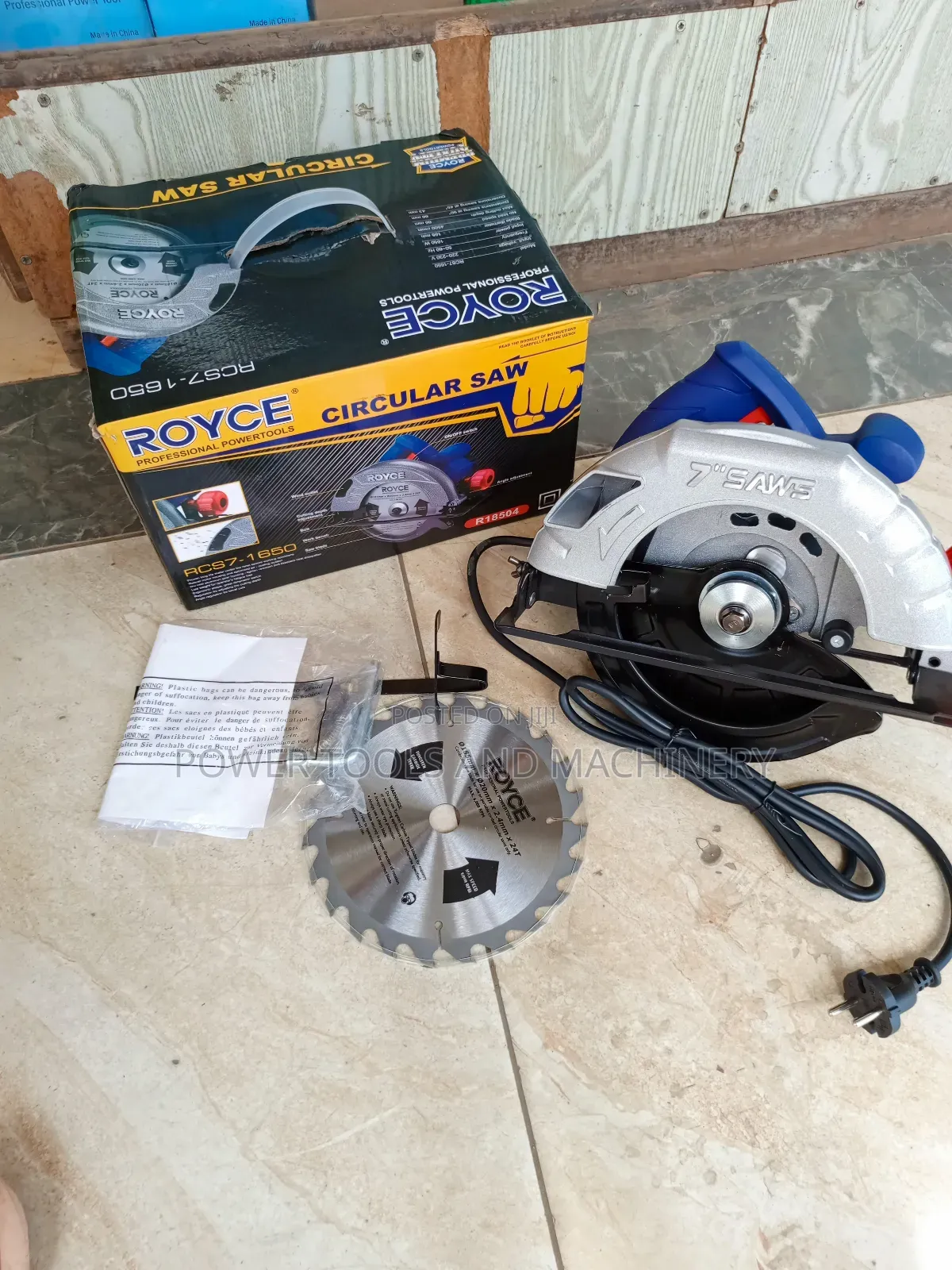High Quality 7" Royce Circular Saw 1650watts