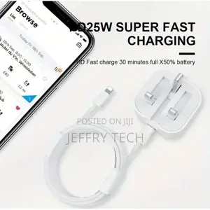 Apple USB -C 25W Power Adapter for iPhone 11, 11 Pro, 11 Pro