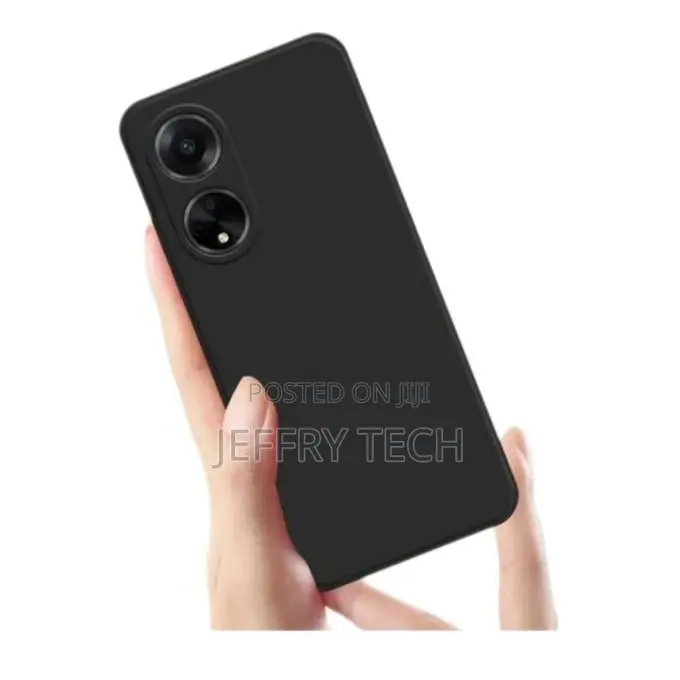 Oppo A38 Black Soft Silicone Phone Case/ Cover