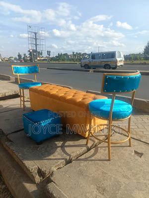 Manicure Chairs 2 Pieces, Pedicure Stool and Ottoman - thumbnail 2