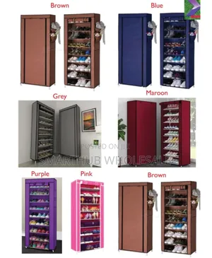 10 Layers Free Standing Shoe Rack Organizer With Cover