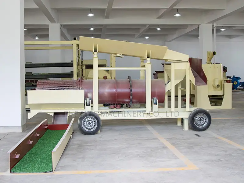 Placer Gold Mining Machine Rotary Drum Gold Trommel Screen