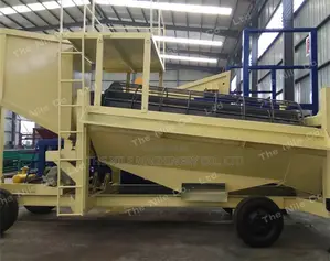 Mobile Placer Gold Mining Plant Compound Trommel Screen