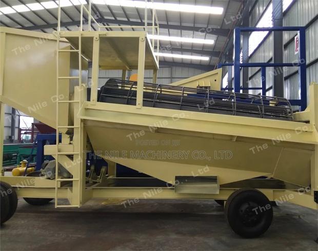 Mobile Placer Gold Mining Plant Compound Trommel Screen - main view