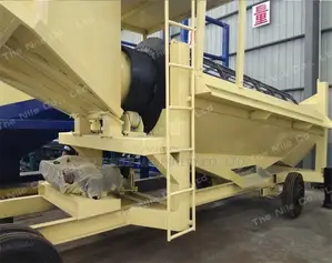 Mobile Placer Gold Mining Plant Compound Trommel Screen