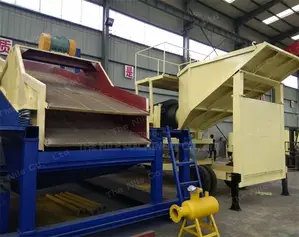Mobile Placer Gold Mining Plant Compound Trommel Screen