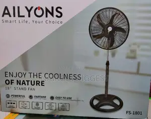 Ailyons 18" Stand 5 Blade Fan