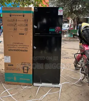 Hisense 320 Litres  Black Double Door Fridge