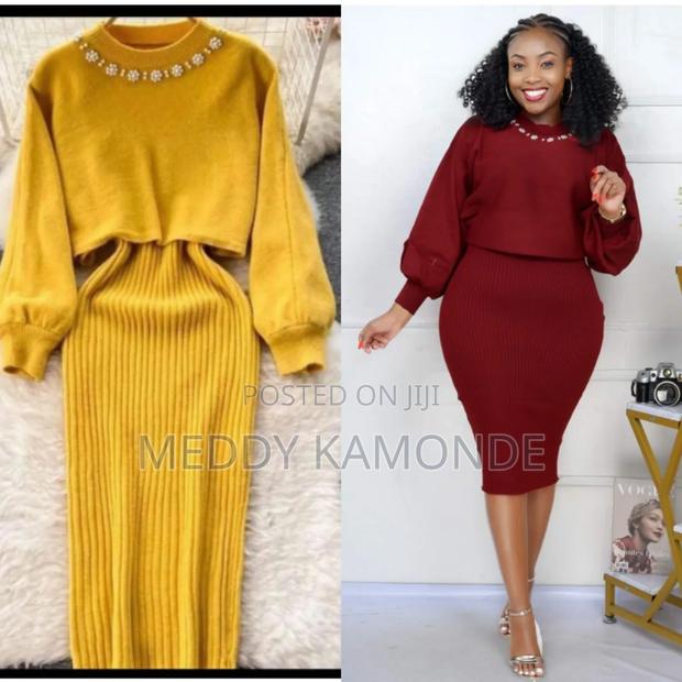Designer 2pc Sweater Dress