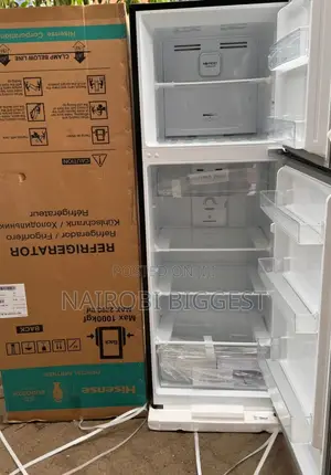 Hisense 320 Silver Double Door Fridge