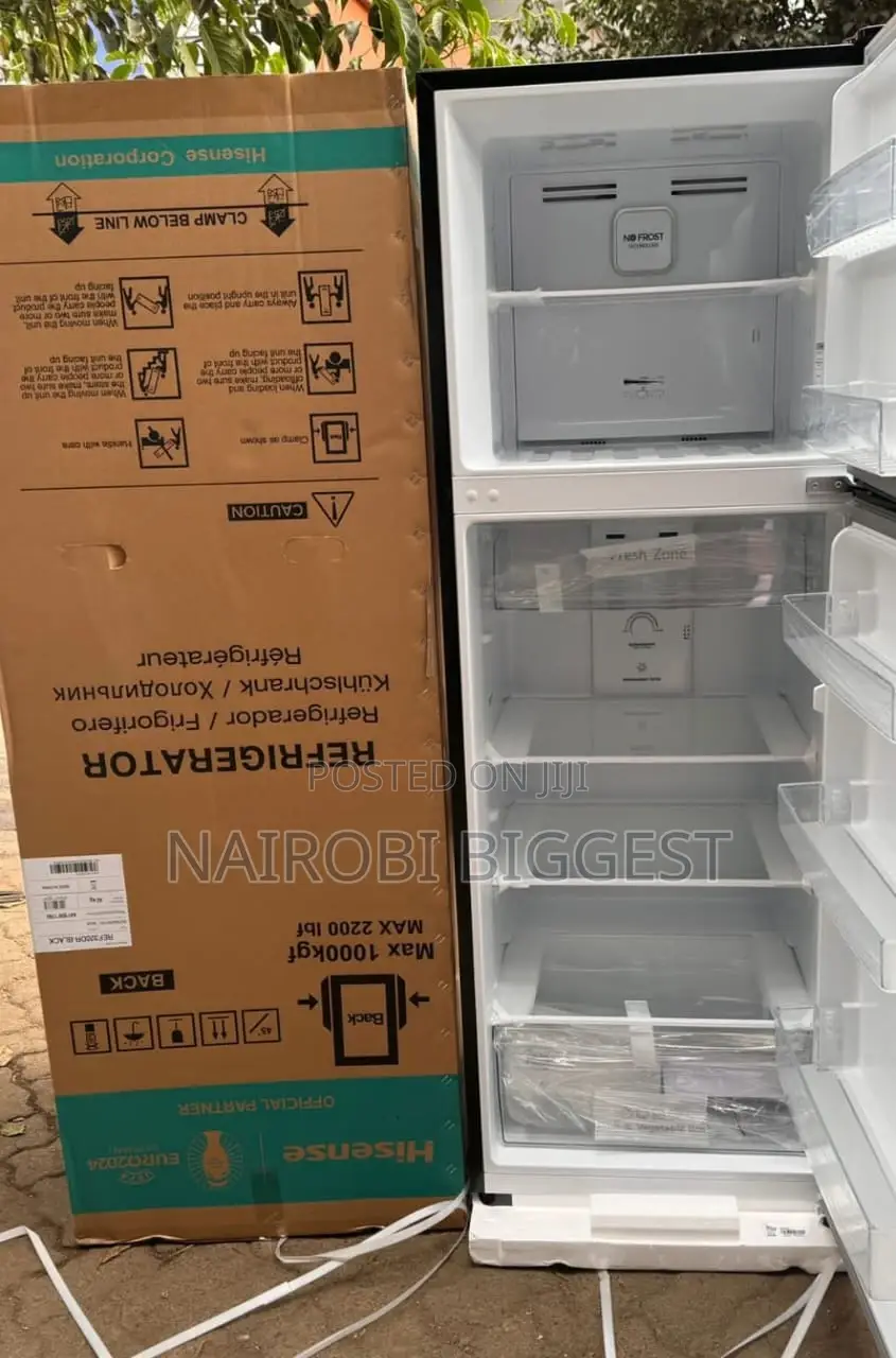 Excellent Hisense 320l Silver Double Door Fridge
