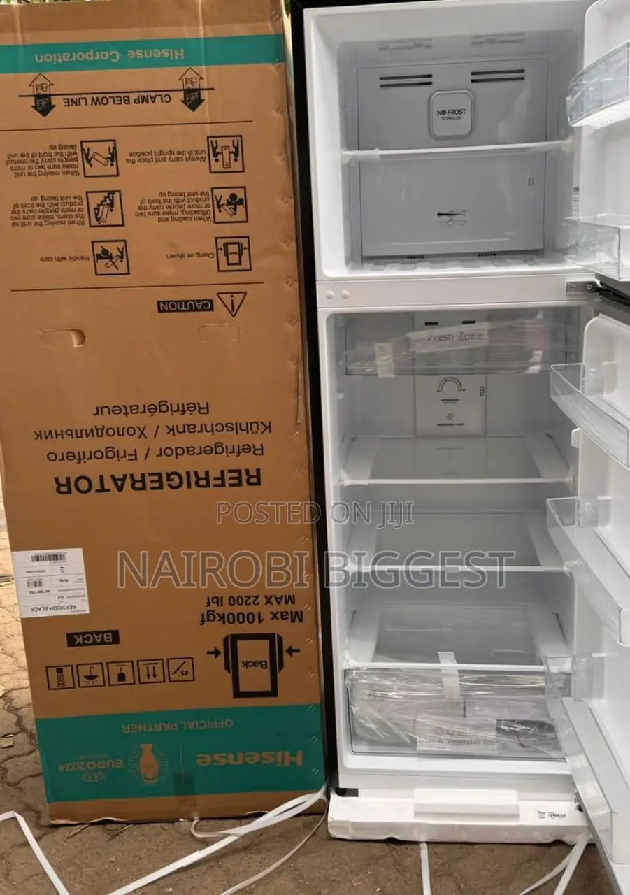 Hisense Silver 320 Litre Double Door Fridge