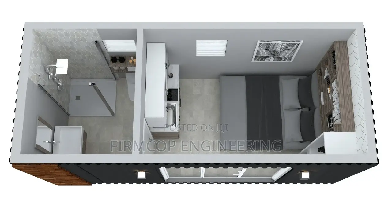 20 Ft Container Bedsitter Model