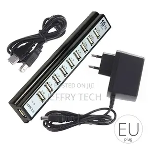 10 Ports USB Hub Multi USB Splitter EU/US Plug Multifunction