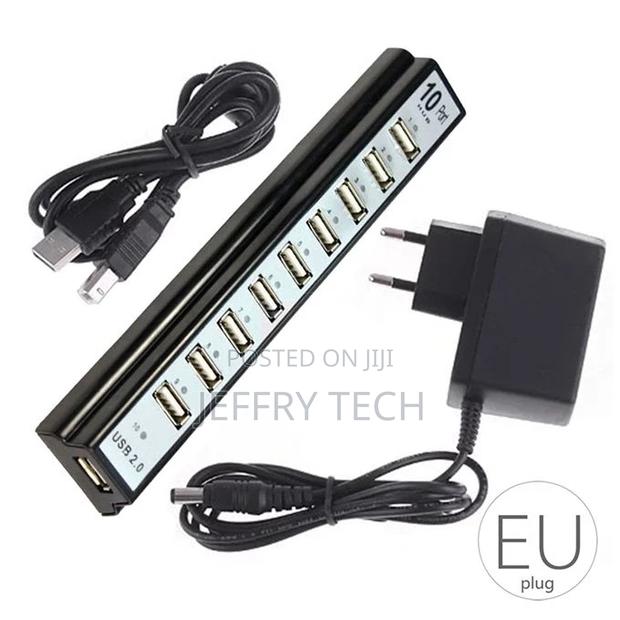 10 Ports USB Hub Multi USB Splitter EU/US Plug Multifunction