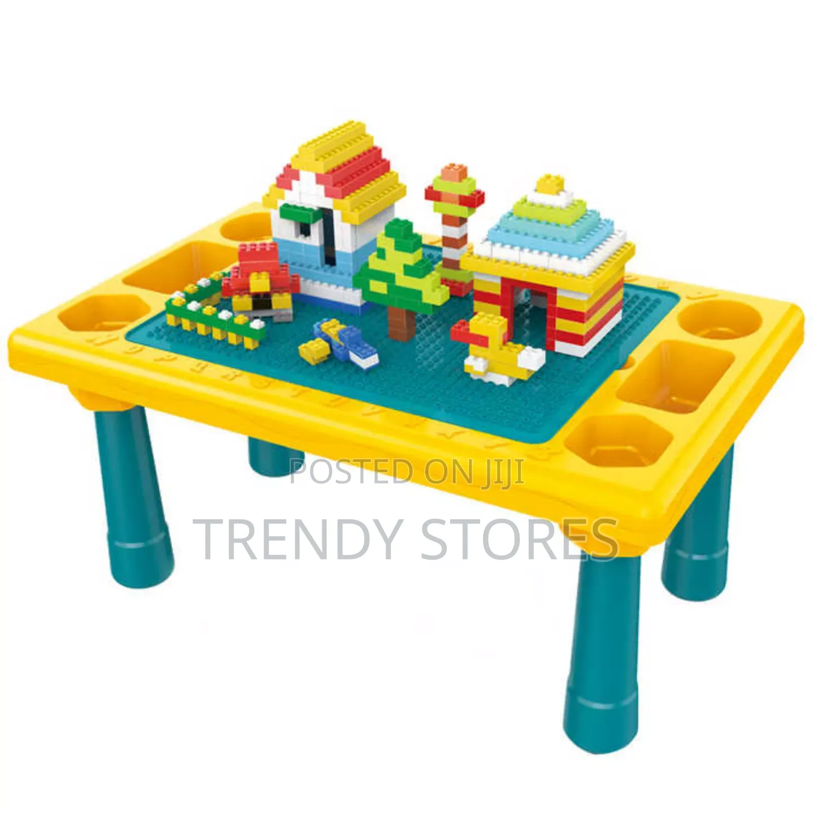 Kids Block Table With Stool