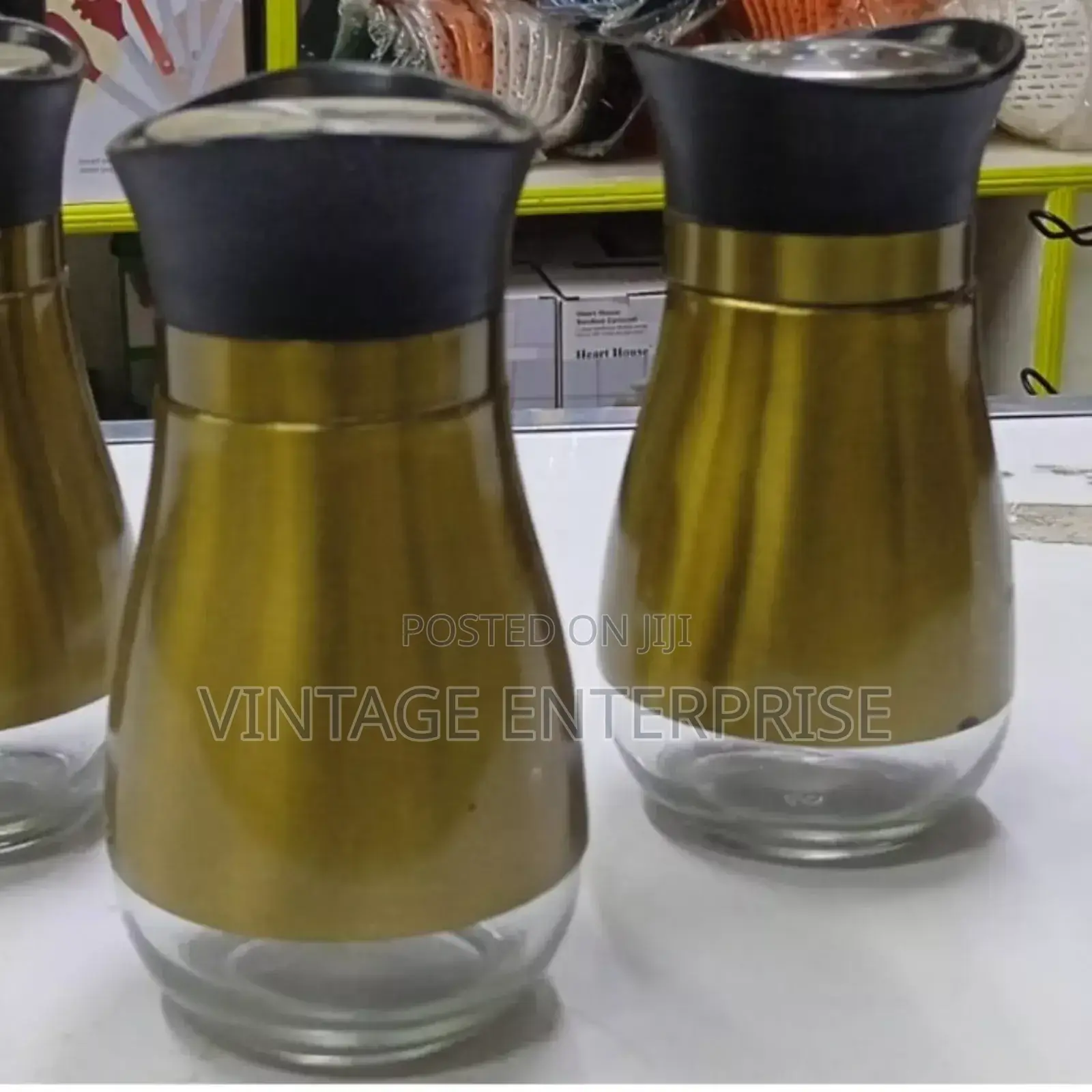 Affordable Stainless Steel Salt Shakers (One Pc) .