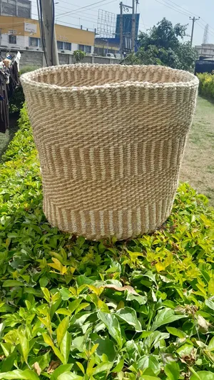 Brown and White Basket for Home Decor