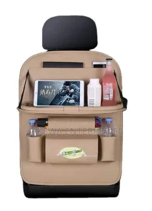 Leather Back Seat Car Organizer