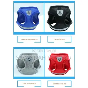 Mesh Dog Cat Harnesses With Leashes - Medium Size