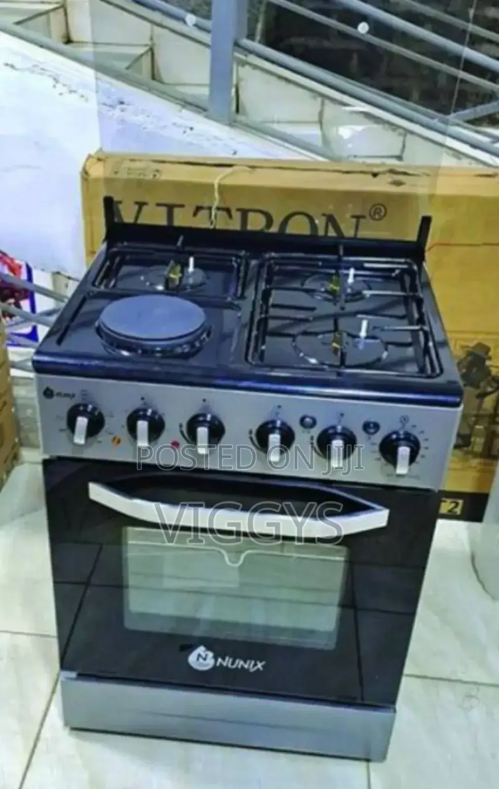 Nunix 60 by 60 Standing Cooker 3g+1e With Oven