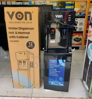 Von Hot and Normal Black Water Dispenser