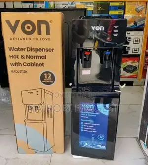 Von Black Water Dispenser Hot and Normal Black