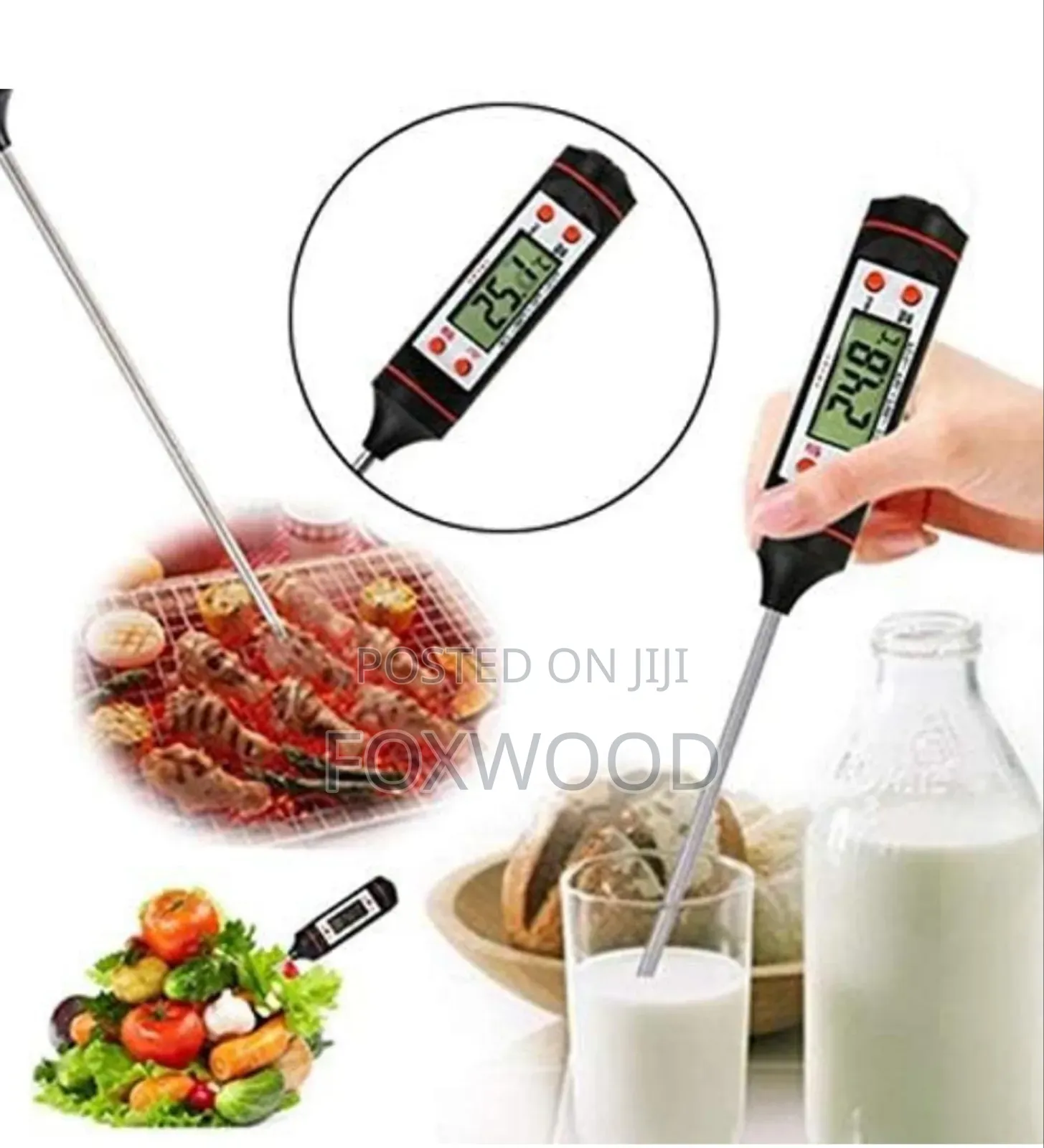 Digital Food Thermometer Battery Operated