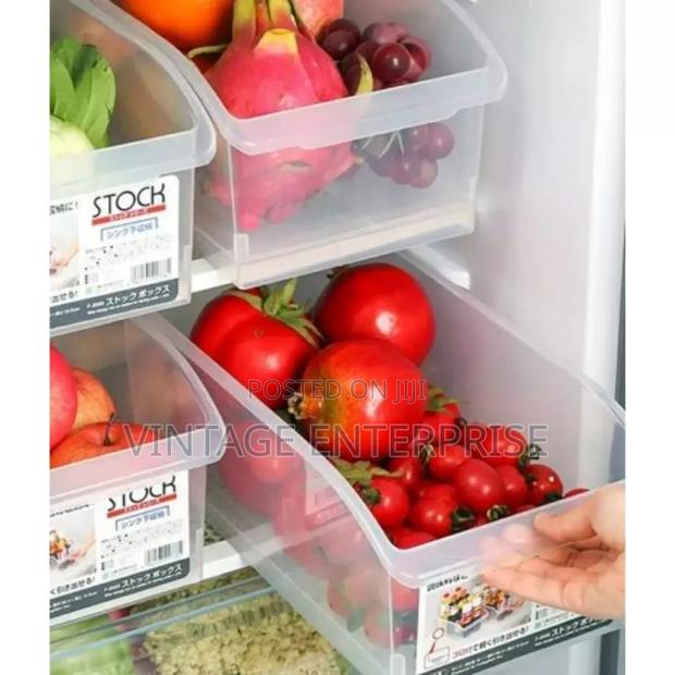 4 LTRS Acrylic Fridge Organizer With Handle and Timer• √ - main view