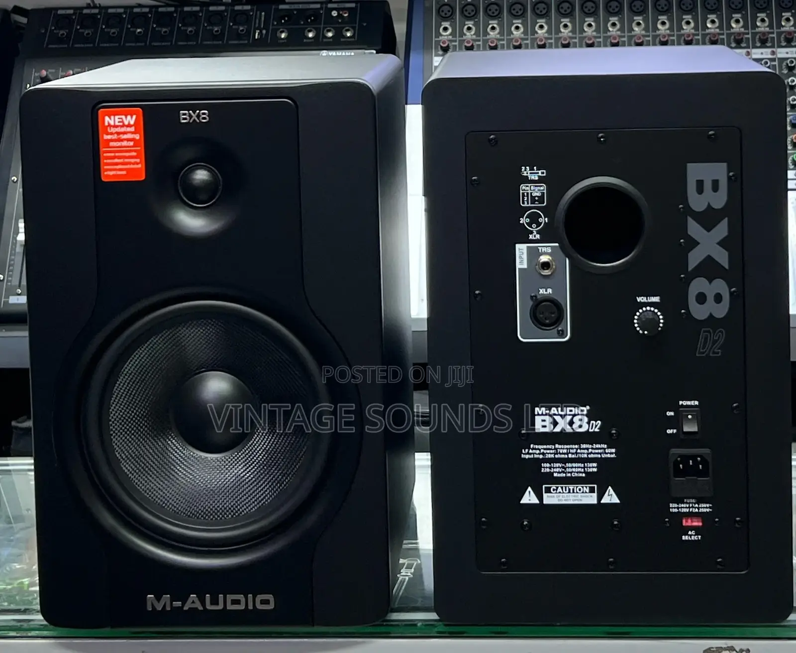 M-Audio Bx8 D2 130w 8" Two-Way Active Studio Monitor (Pair)
