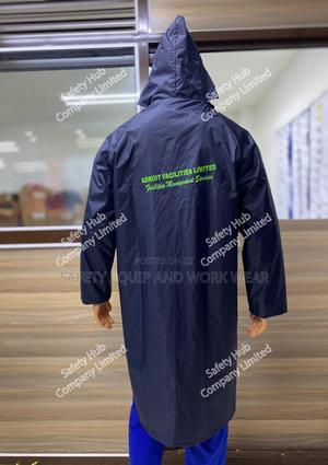 Navy Blue Waterproof Raincoat - thumbnail 2