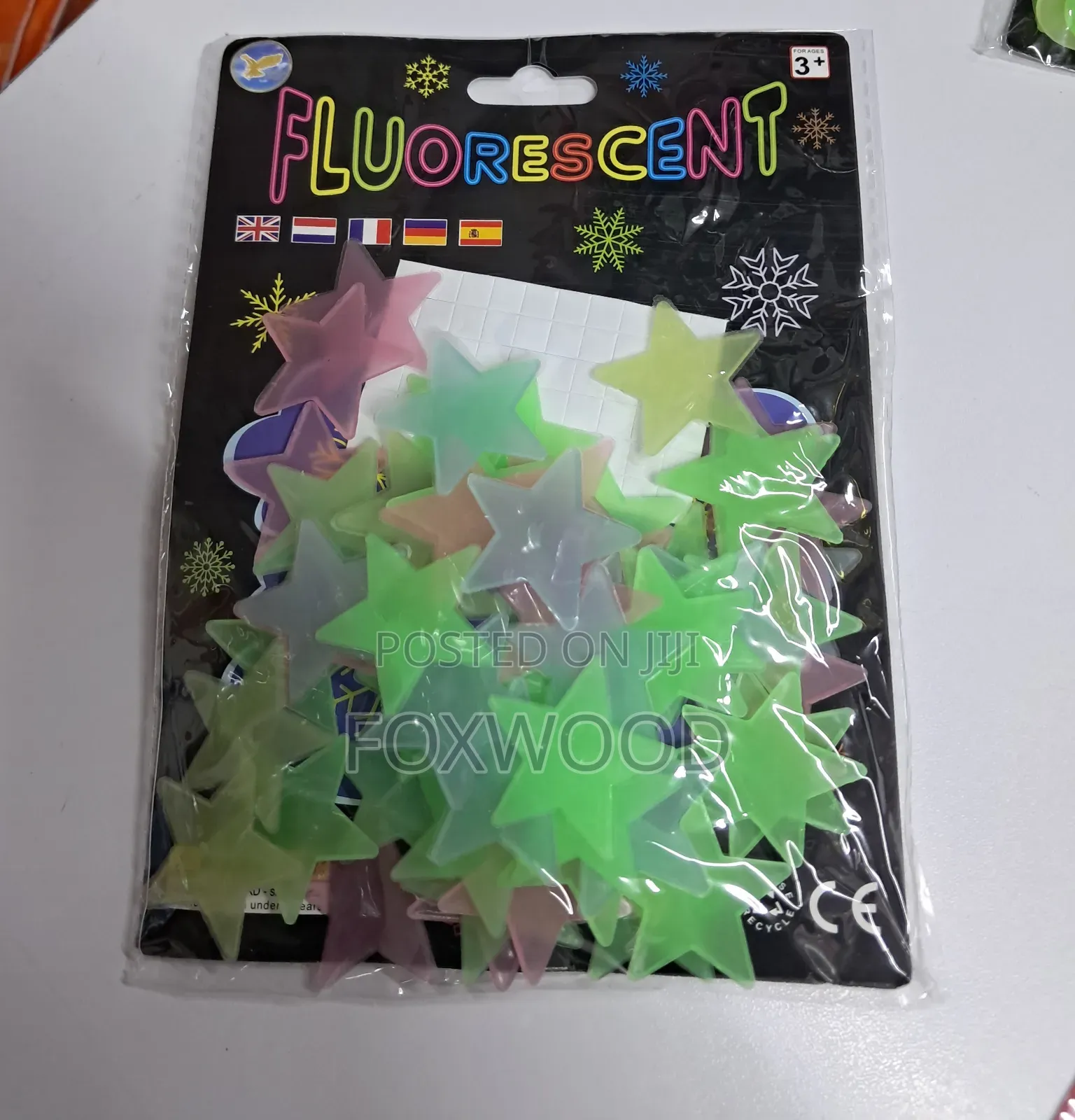 Glow in the Dark Stars Wall Stickers 3pkts