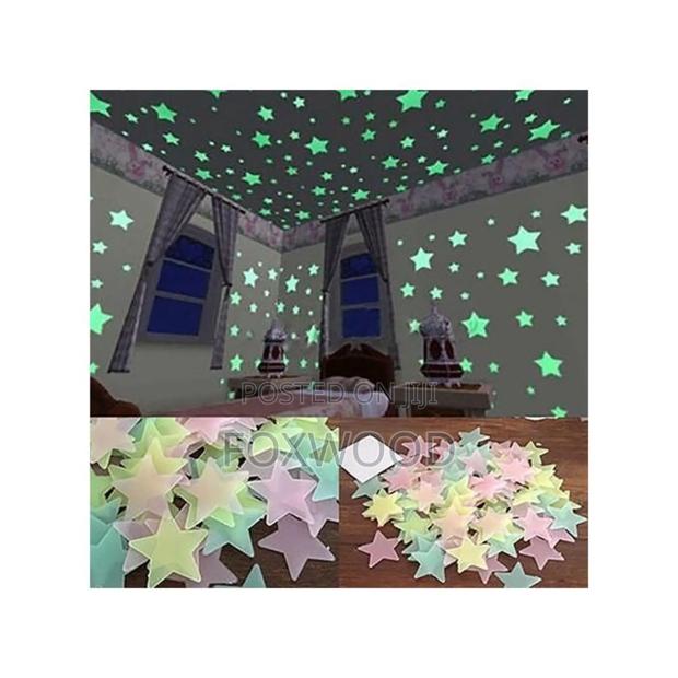 Glow in the Dark Stars Wall Stickers 3pkts - thumbnail 2