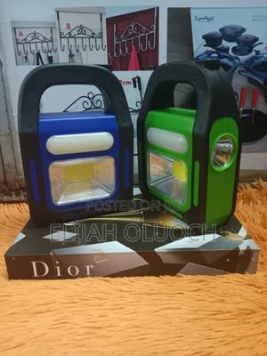 Solar and Electric Rechargeable Home and Camping Light. - main view