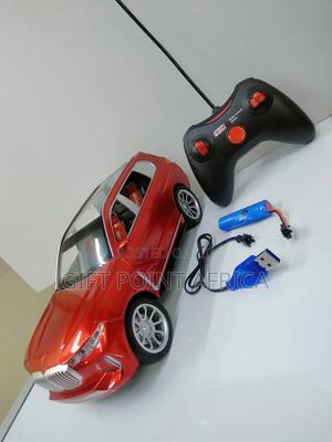 Metallic Red Rechargeable Remote Control Toy Car for Kids - thumbnail 2