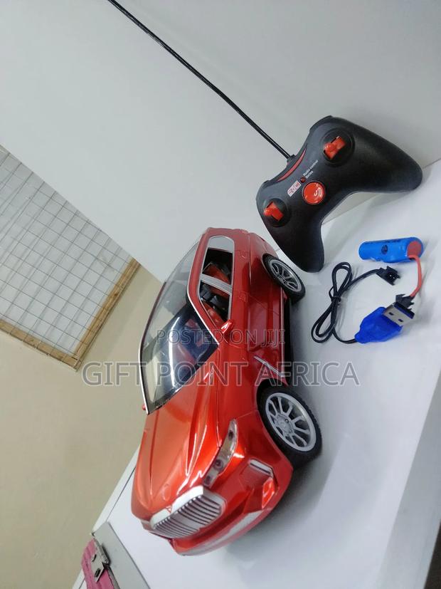 Metallic Red Rechargeable Remote Control Toy Car for Kids - thumbnail 5