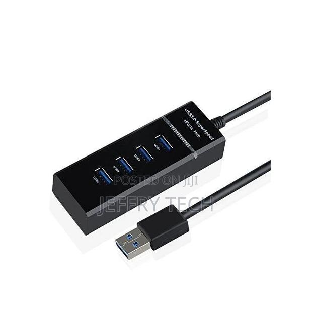 Multiports USB 3.0 HUB With 4 Ports - Black - thumbnail 2