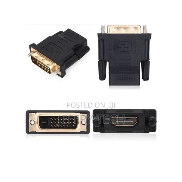 DVI-D Male 24+1 to HDMI Female Adapter - Black