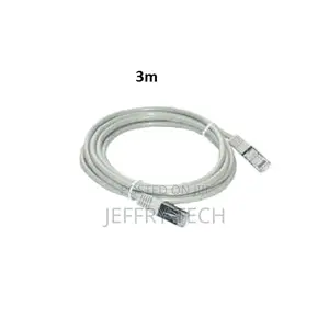 FTP Network Cable - 3m - Cat 6 - Shielded and Crimped - Grey