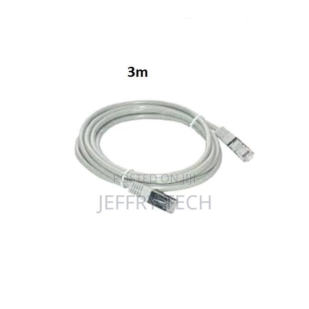 FTP Network Cable - 3m - Cat 6 - Shielded and Crimped - Grey