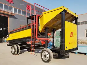 20 T/H Durable Placer Gold Rotary Trommel Screen in Kenya