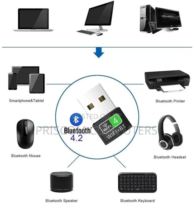 Bluetooth and Wifi Adapter for Laptop Desktop Computers - thumbnail 2