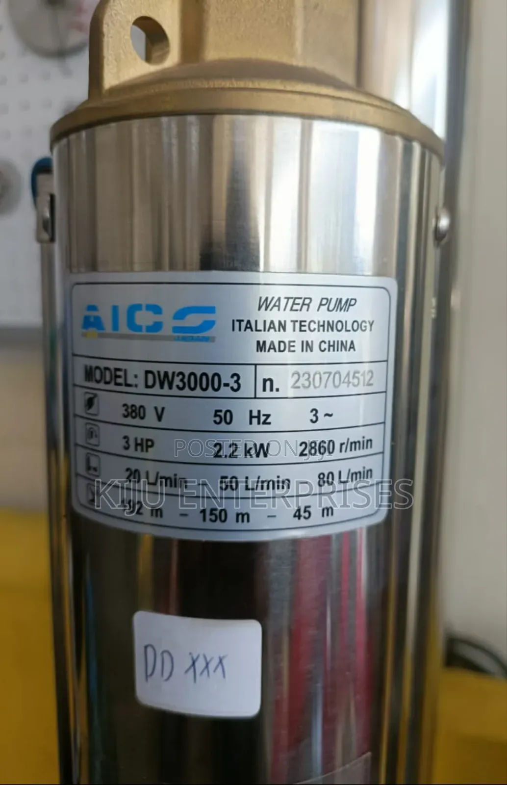 Electric Powered Submersible Water Pump
