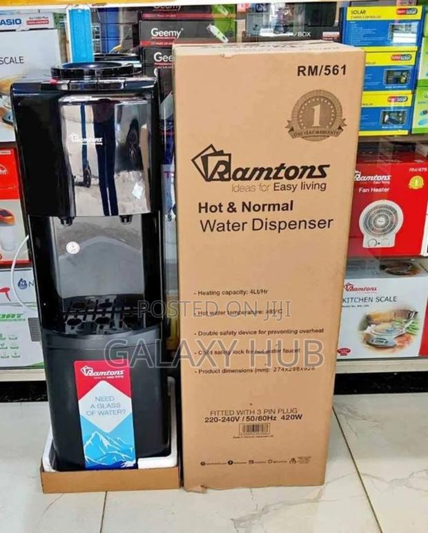 Ramtons Dispenser Hot and Normal With Child Safetylock Black