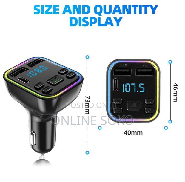 Multifunctional Car FM Player MP3 Bluetooth Modulator (G39) - thumbnail 5