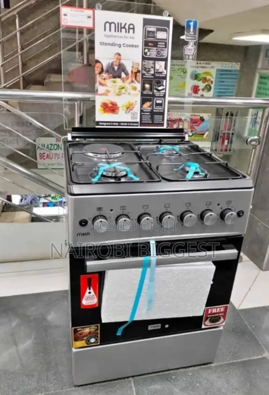 Mika Standing Cooker 50 By 60 3gas +1 Electric Standing Cooker