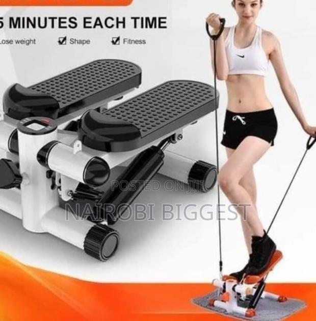 Mini Stepper With Resistance Bands - main view