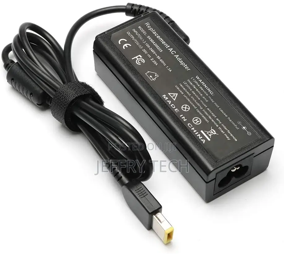 Lenovo Laptop AC Replacement Adapter 20V 2.25A 5.5 X 2.5 45W