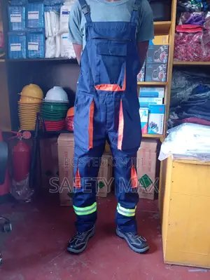 Suspender/Twill Cargo Reflective Overall