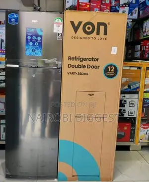 Von 168litres Double Door Refrigerator
